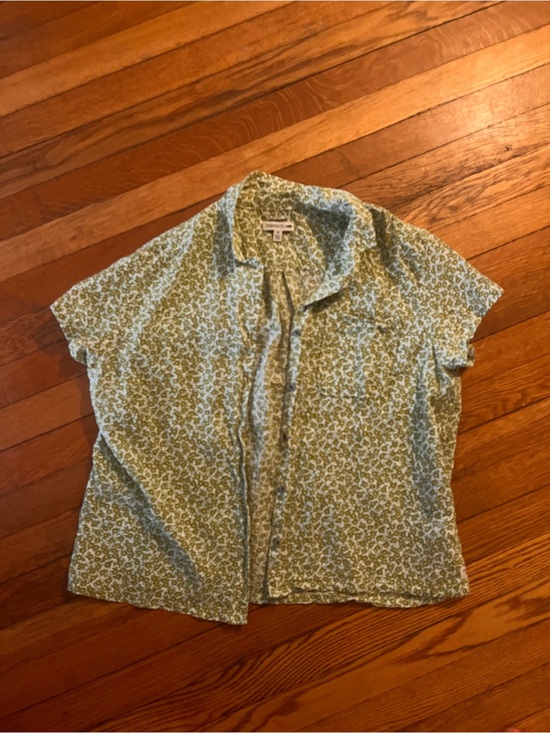 Toad&Co Tops - Toad&Co Sage Green Short Sleeve Button-Front Shirt